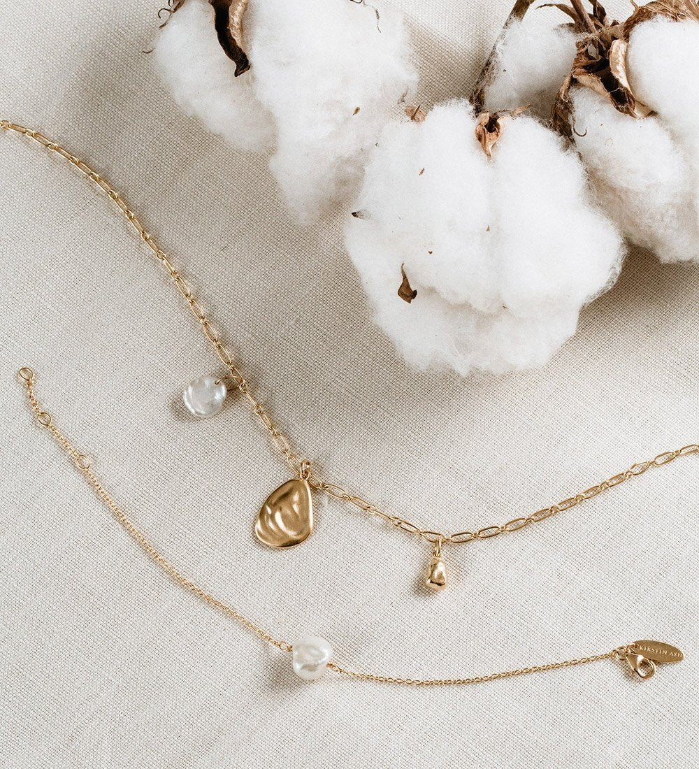 PEARL BRACELET (18K GOLD PLATED) - IMAGE 2