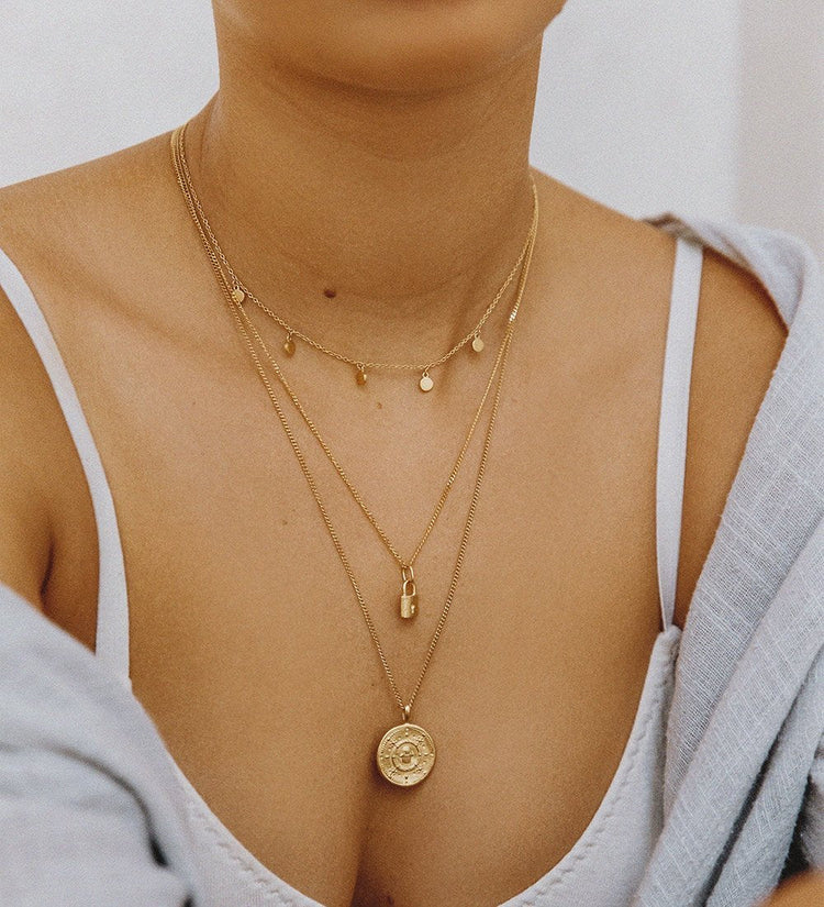 TRAVEL STORIES NECKLACE (18K GOLD PLATED) - IMAGE 2