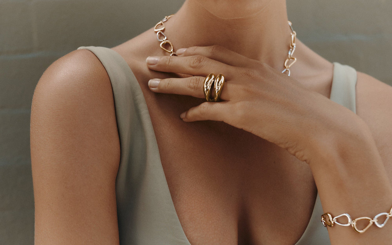 WITHIN MOTION DOME RING (18K GOLD PLATED)