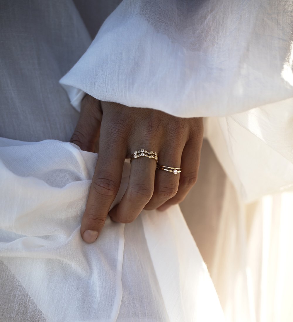 MOON TIDE PEARL RING (9K GOLD) - IMAGE 6