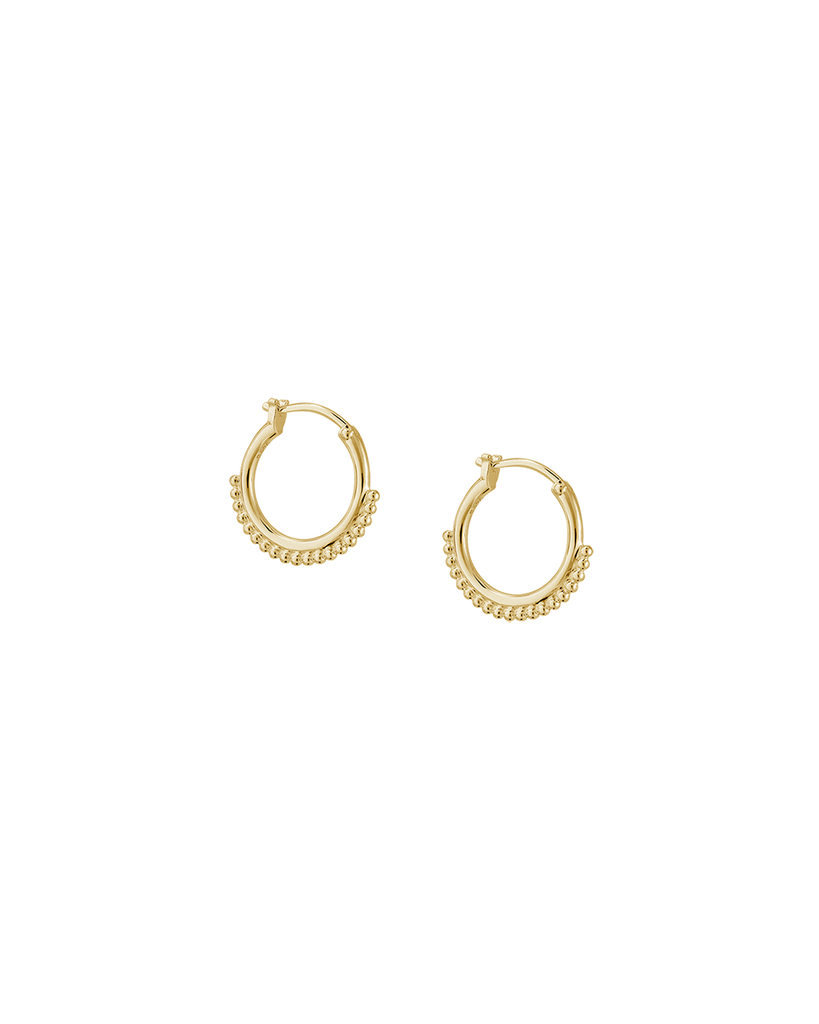DETAIL HOOP EARRINGS 18K GOLD PLATED KIRSTIN ASH United Kingdom
