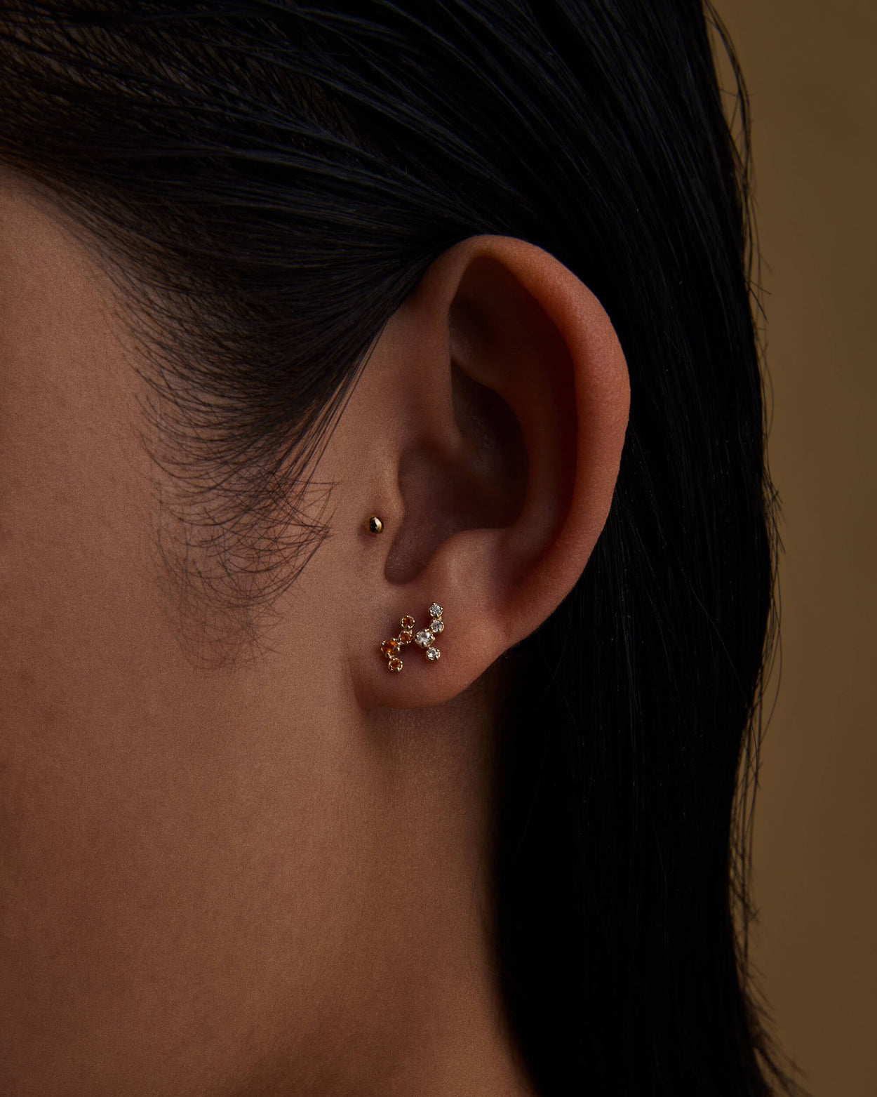 VALENCIA TOPAZ STUDS (9K GOLD)