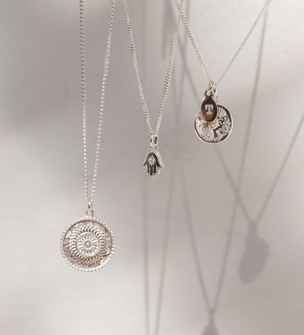 INITIAL NECKLACE A-Z (STERLING SILVER) - IMAGE 5