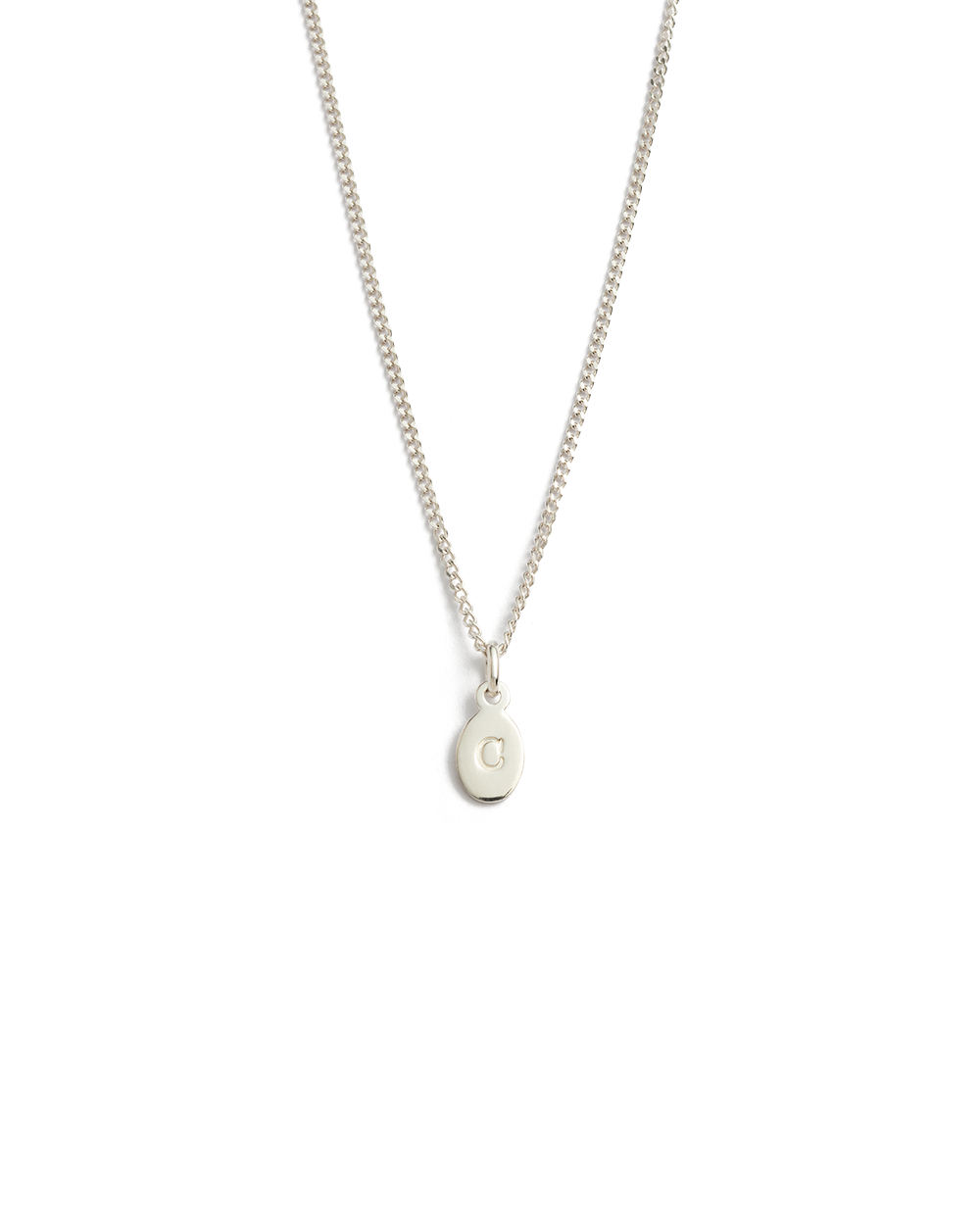 INITIAL NECKLACE A-Z (STERLING SILVER)