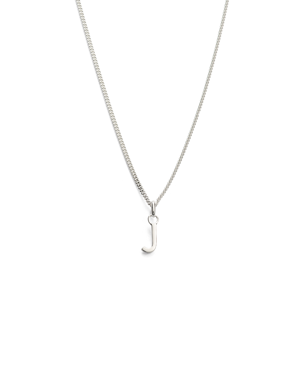 OUTLINE INITIAL NECKLACE A-Z (STERLING SILVER)