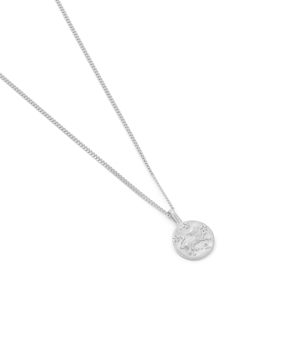 LEO PETITE ZODIAC NECKLACE (STERLING SILVER)
