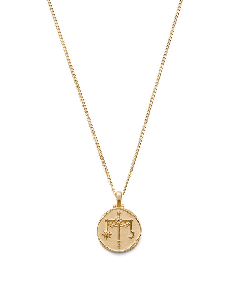 チ*)様 Crockery Pendant_L libra-zodiac-necklace-18k-gold