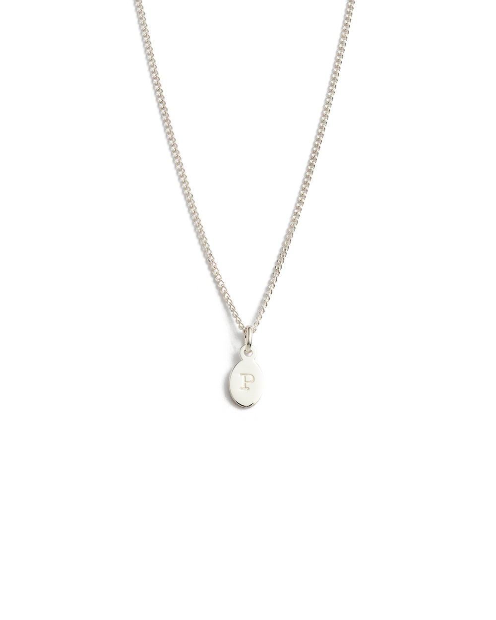 INITIAL NECKLACE A-Z (STERLING SILVER)