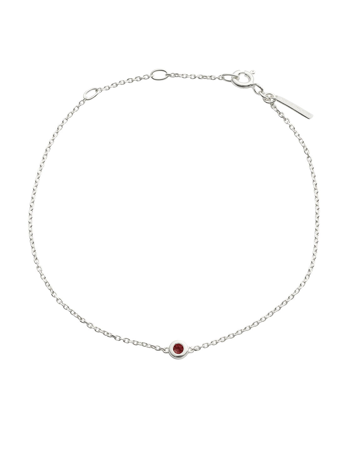 PETITE BIRTHSTONE BRACELET (STERLING SILVER)