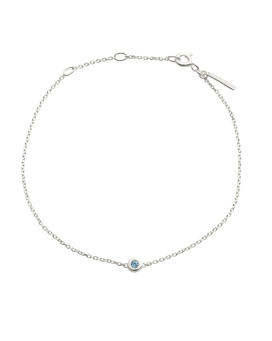 PETITE BIRTHSTONE BRACELET (STERLING SILVER)