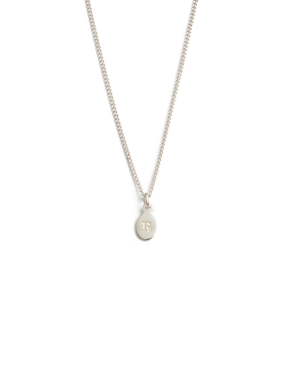 INITIAL NECKLACE A-Z (STERLING SILVER)