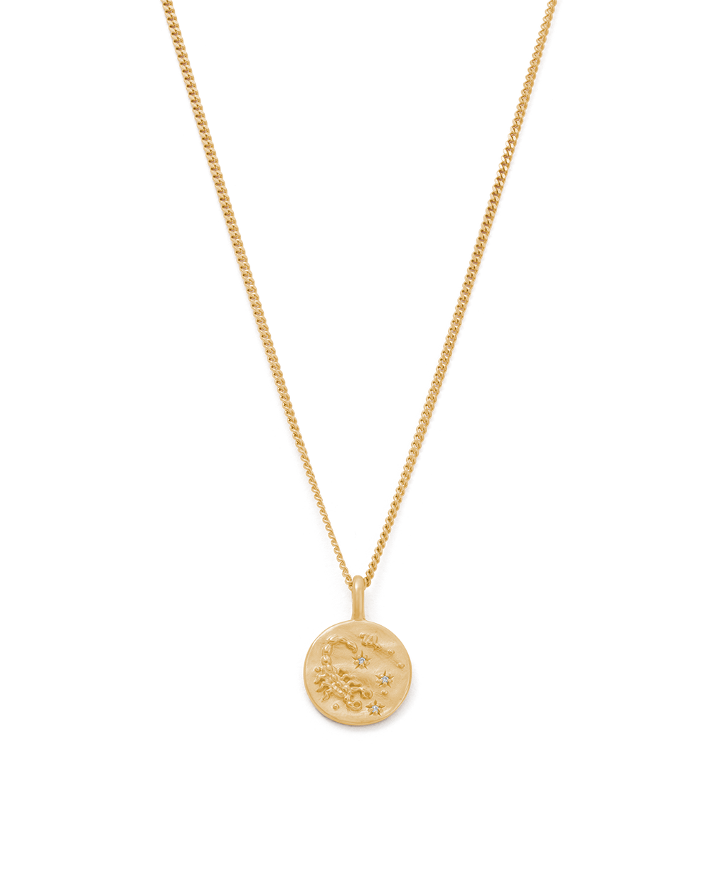 SCORPIO PETITE ZODIAC NECKLACE (18K GOLD VERMEIL)