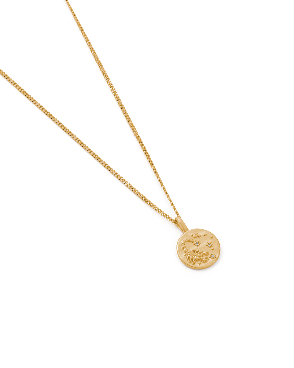 SCORPIO PETITE ZODIAC NECKLACE (18K GOLD VERMEIL)