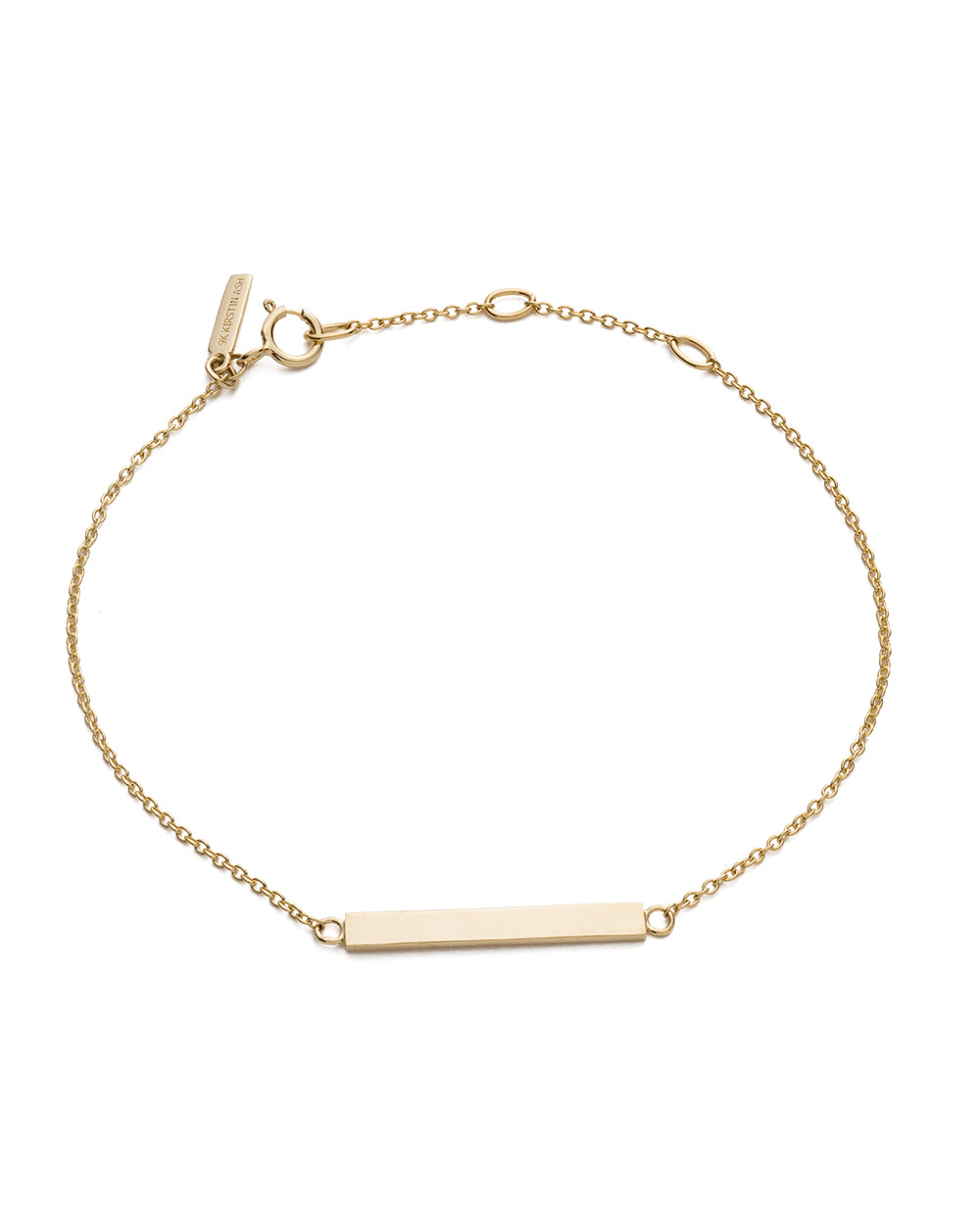 SENTIMENT BAR BRACELET (9K GOLD) - IMAGE 1