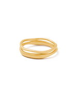 SHIFT STACKING RING (18K GOLD VERMEIL)