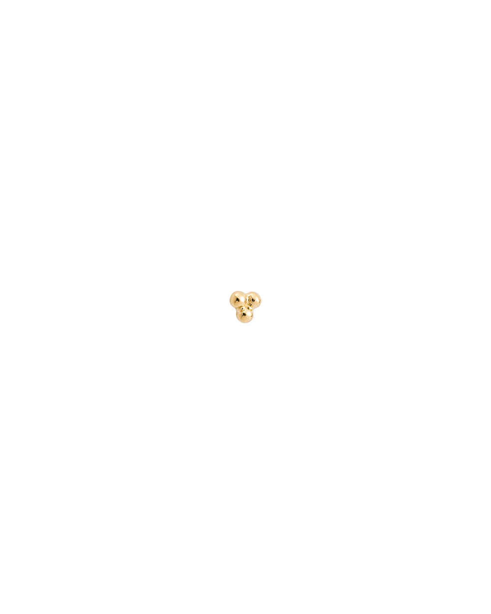 THREE DOT STUDS (GOLD) - IMAGE 6