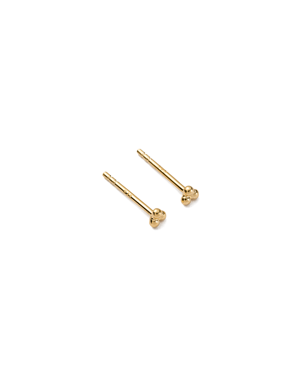 THREE DOT STUDS (GOLD) - IMAGE 4