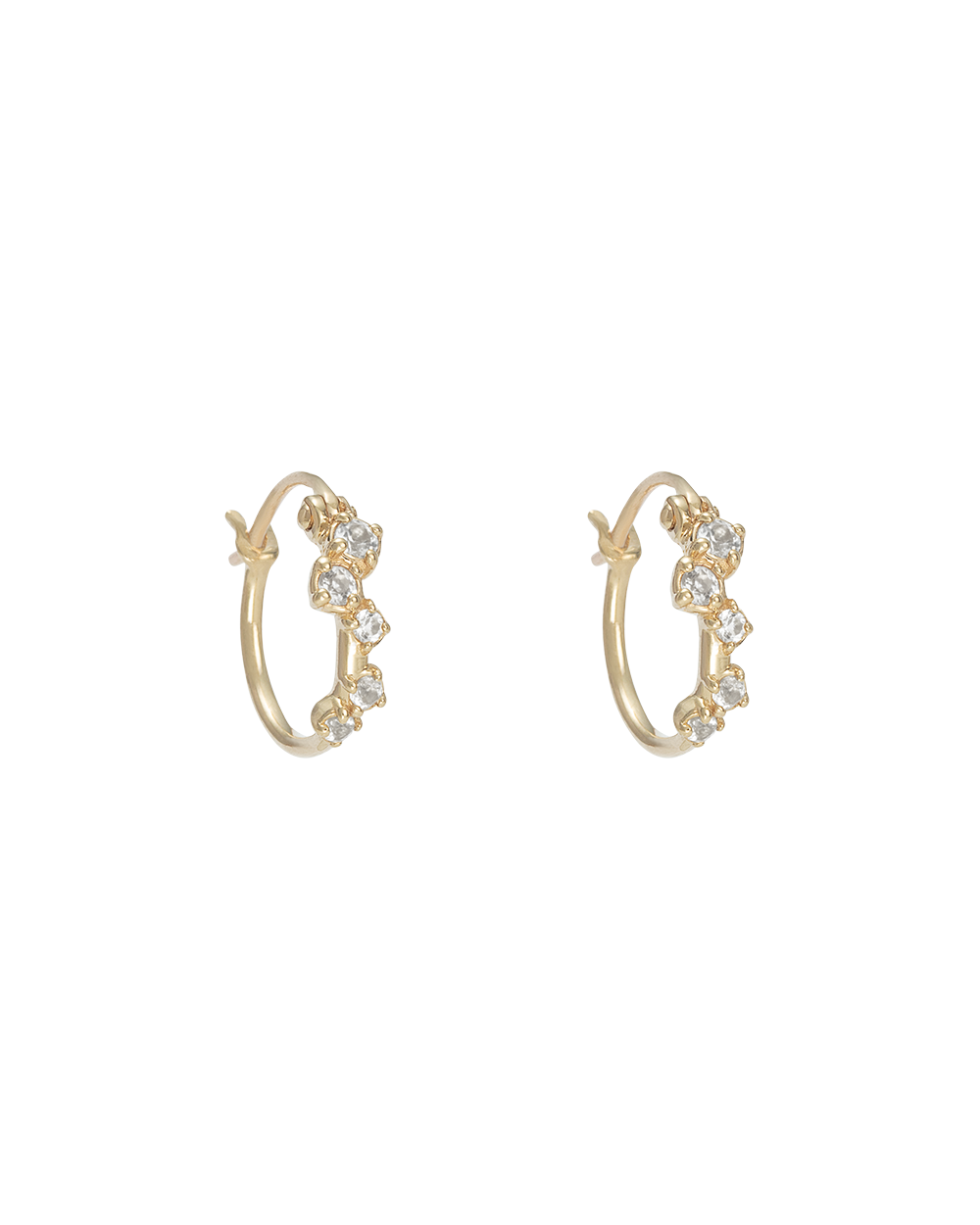 VALENCIA TOPAZ HOOPS (9K GOLD)