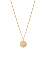VIRGO PETITE ZODIAC NECKLACE (18K GOLD VERMEIL)