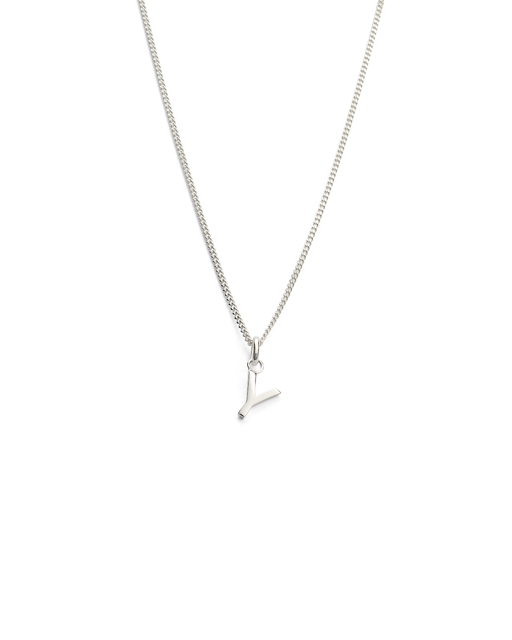 OUTLINE INITIAL NECKLACE A-Z (STERLING SILVER)