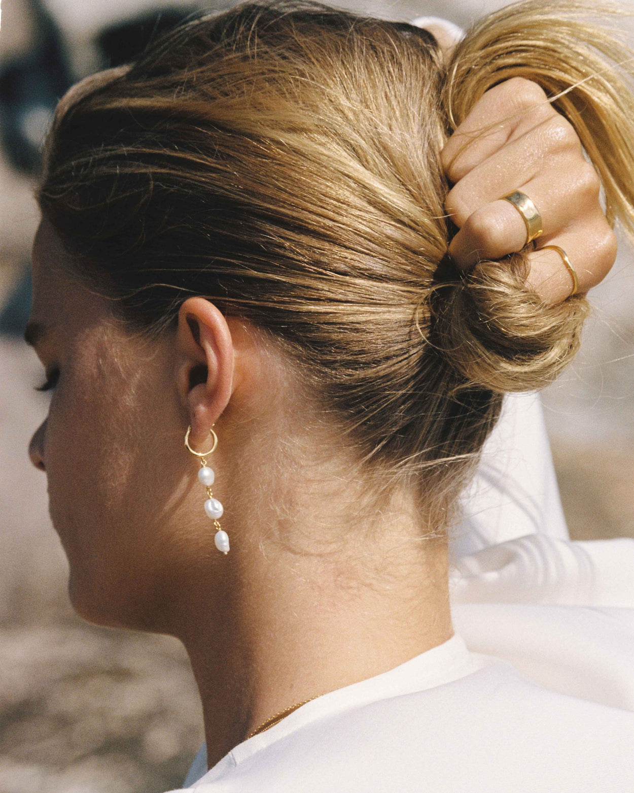 MOONRISE EARRINGS (18K GOLD PLATED) IMAGE 3