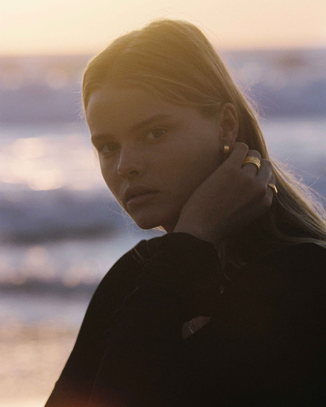 LUNA HOOPS (STERLING SILVER) IMAGE 6