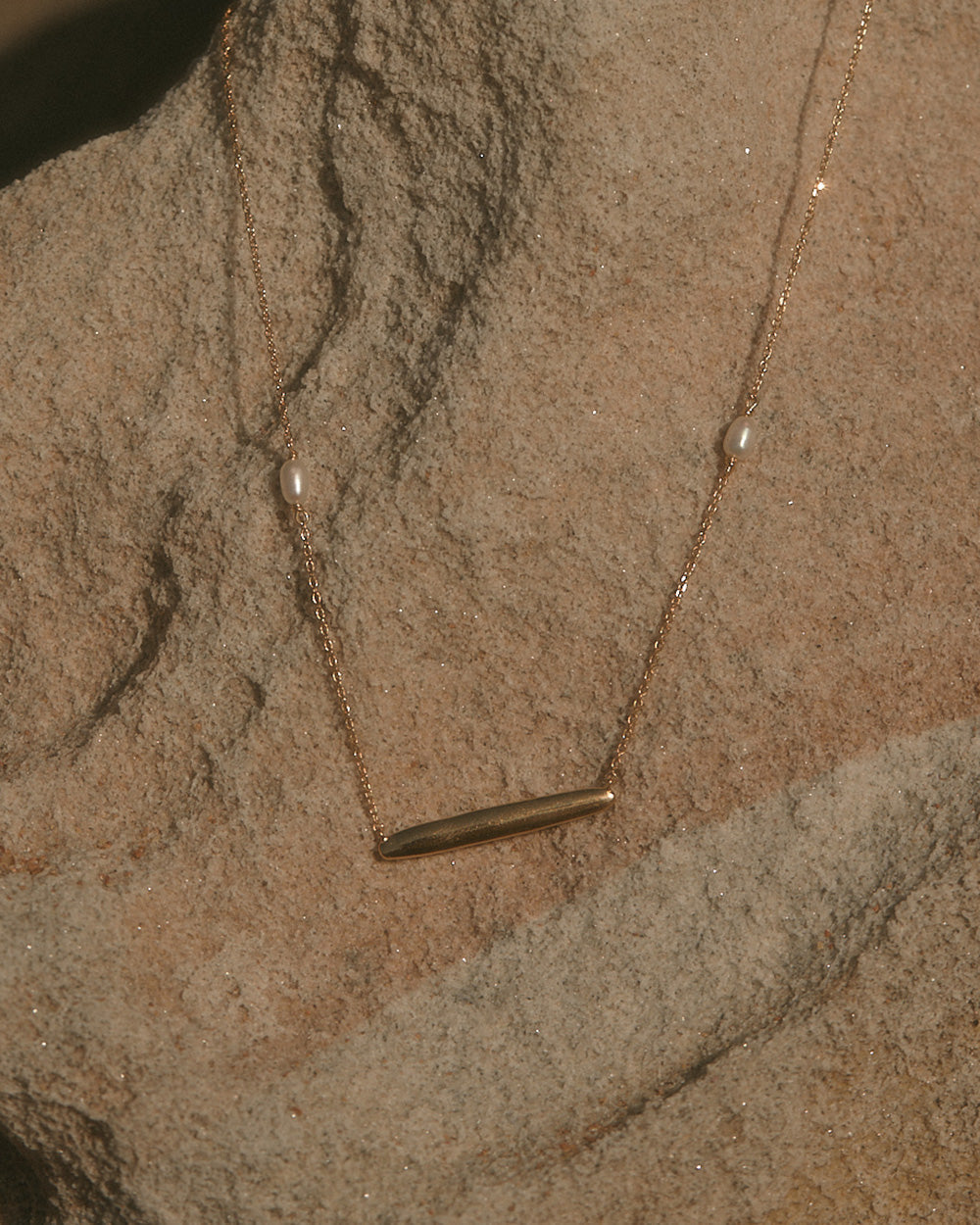 MARIS ENGRAVABLE NECKLACE (18K GOLD VERMEIL) IMAGE 5