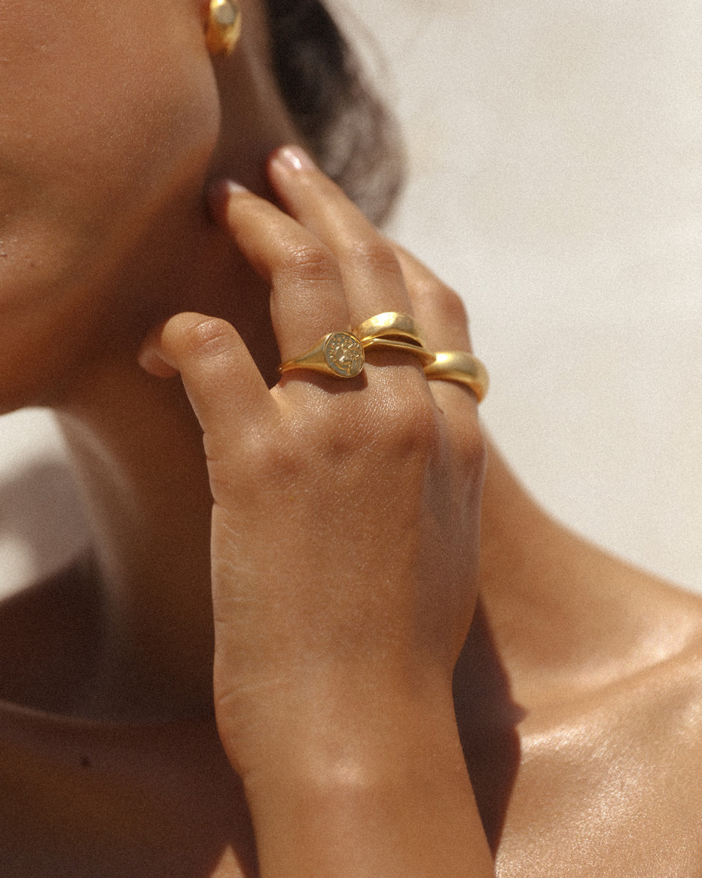 ARIES SIGNET RING (18K GOLD VERMEIL) IMAGE 3