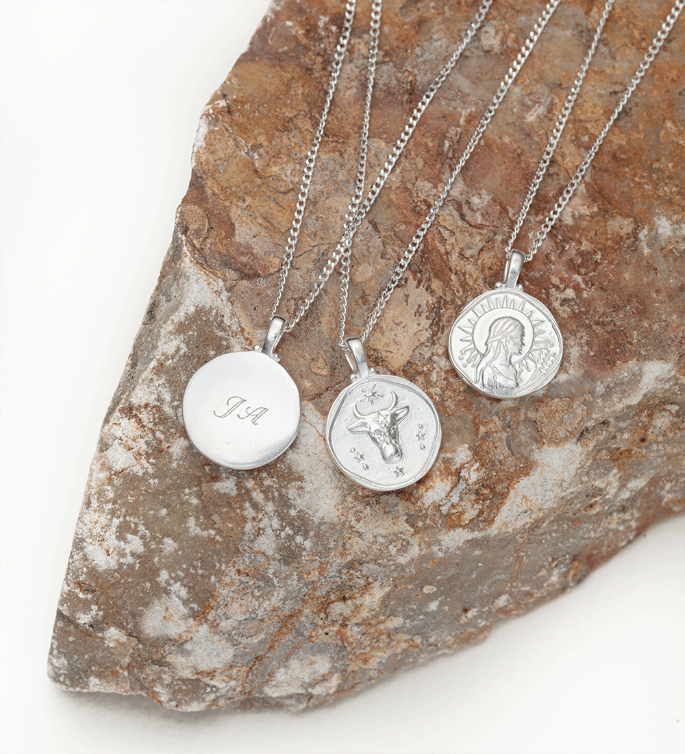 TAURUS ZODIAC NECKLACE (STERLING SILVER) IMAGE 3