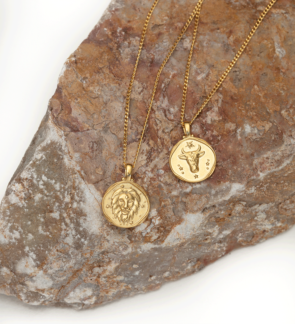 TAURUS ZODIAC NECKLACE (18K GOLD VERMEIL) IMAGE 5