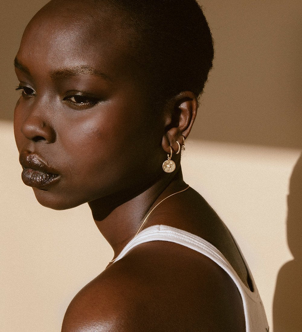 BY THE SEA HOOPS (18K GOLD PLATED) IMAGE 3