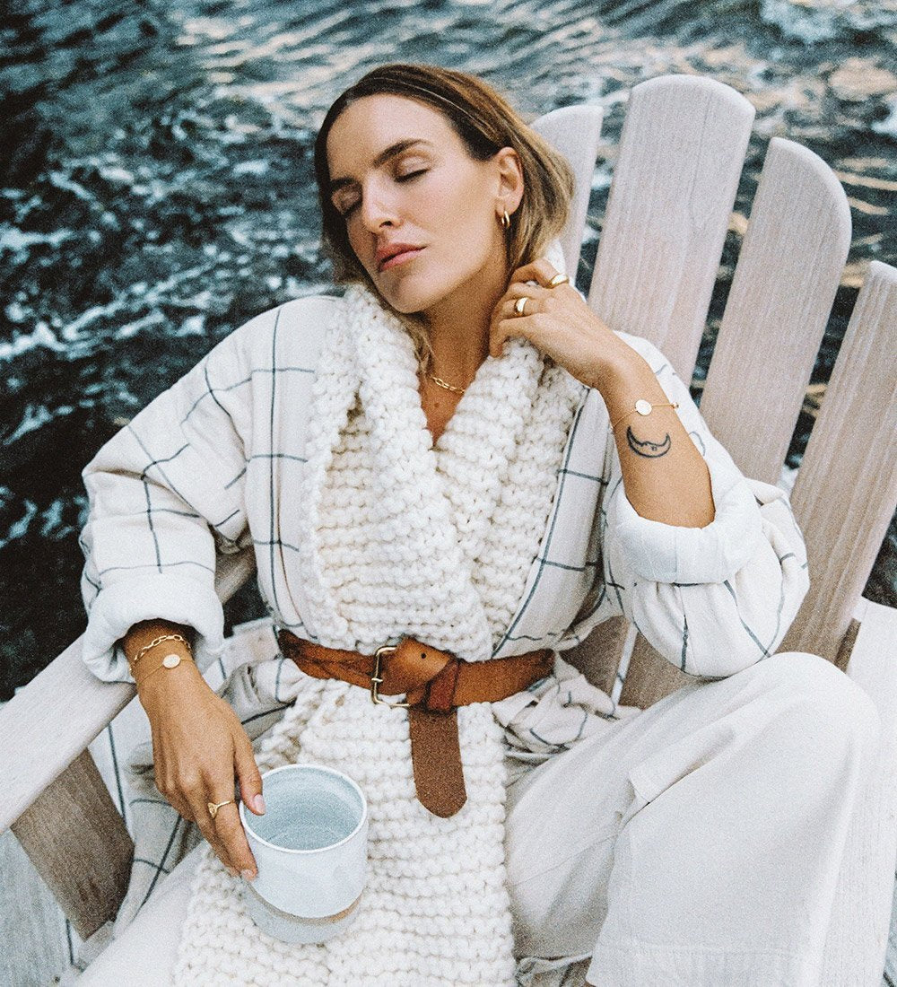 TIDAL HOOPS SMALL (18K GOLD PLATED) IMAGE 2