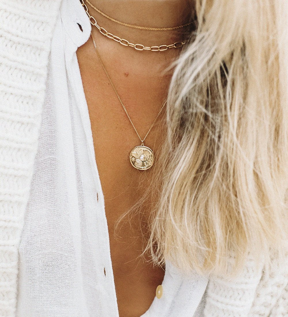 BY THE SEA COIN NECKLACE (STERLING SILVER) IMAGE 5