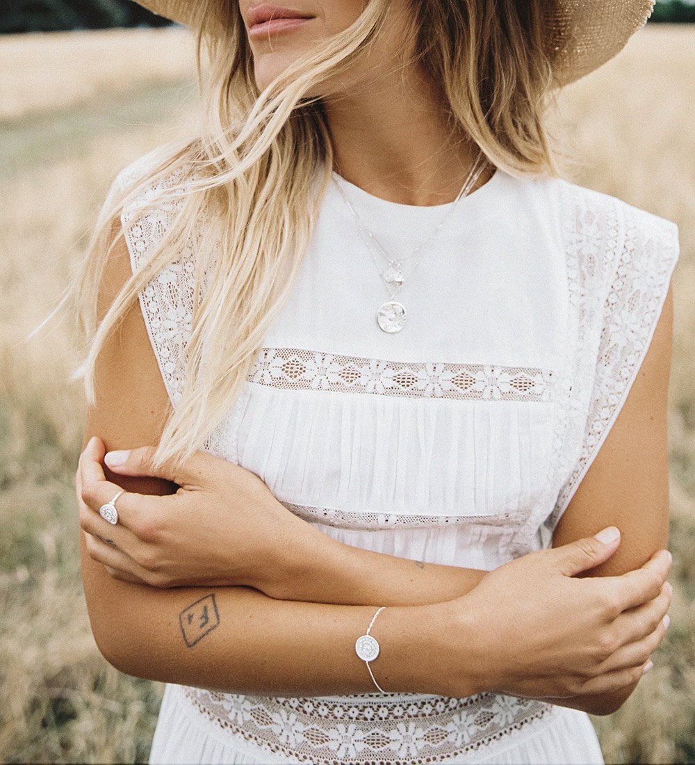 BY THE SEA COIN NECKLACE (STERLING SILVER) IMAGE 3
