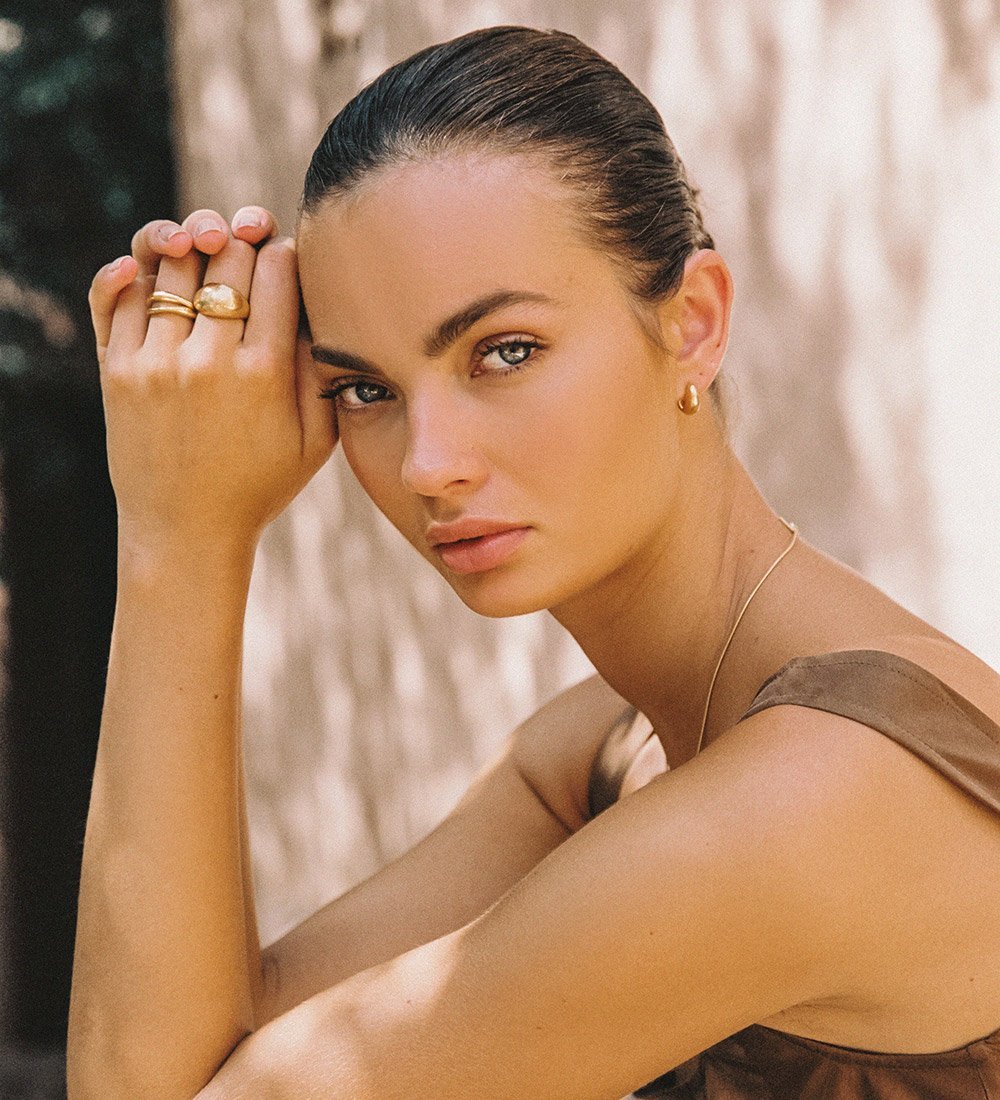 GOLDEN LIGHT DOME RING (18K GOLD VERMEIL) IMAGE 3