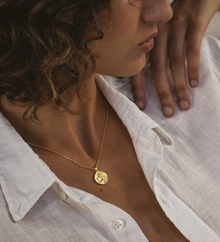 SAGITTARIUS ZODIAC NECKLACE (18K GOLD VERMEIL) IMAGE 2