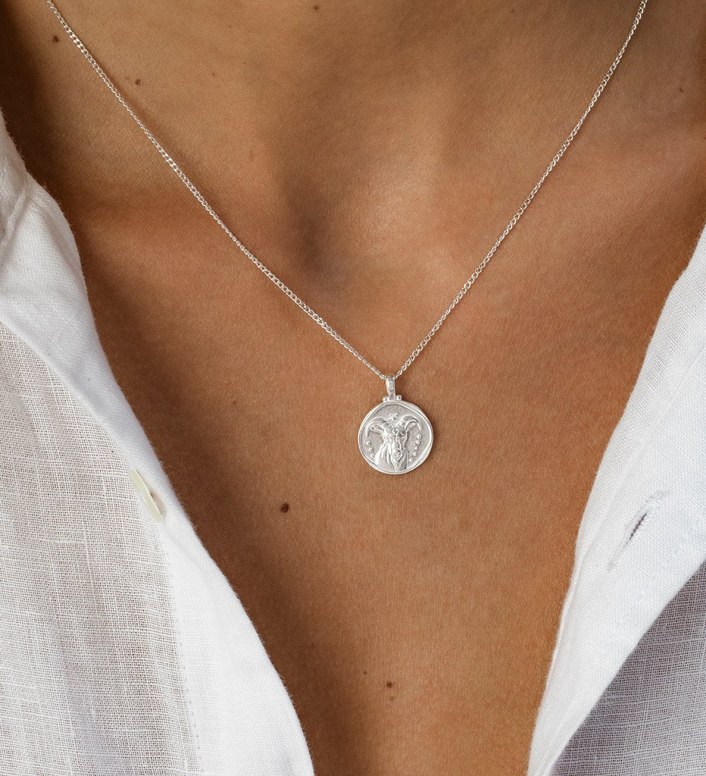 CAPRICORN ZODIAC NECKLACE (STERLING SILVER) IMAGE 2