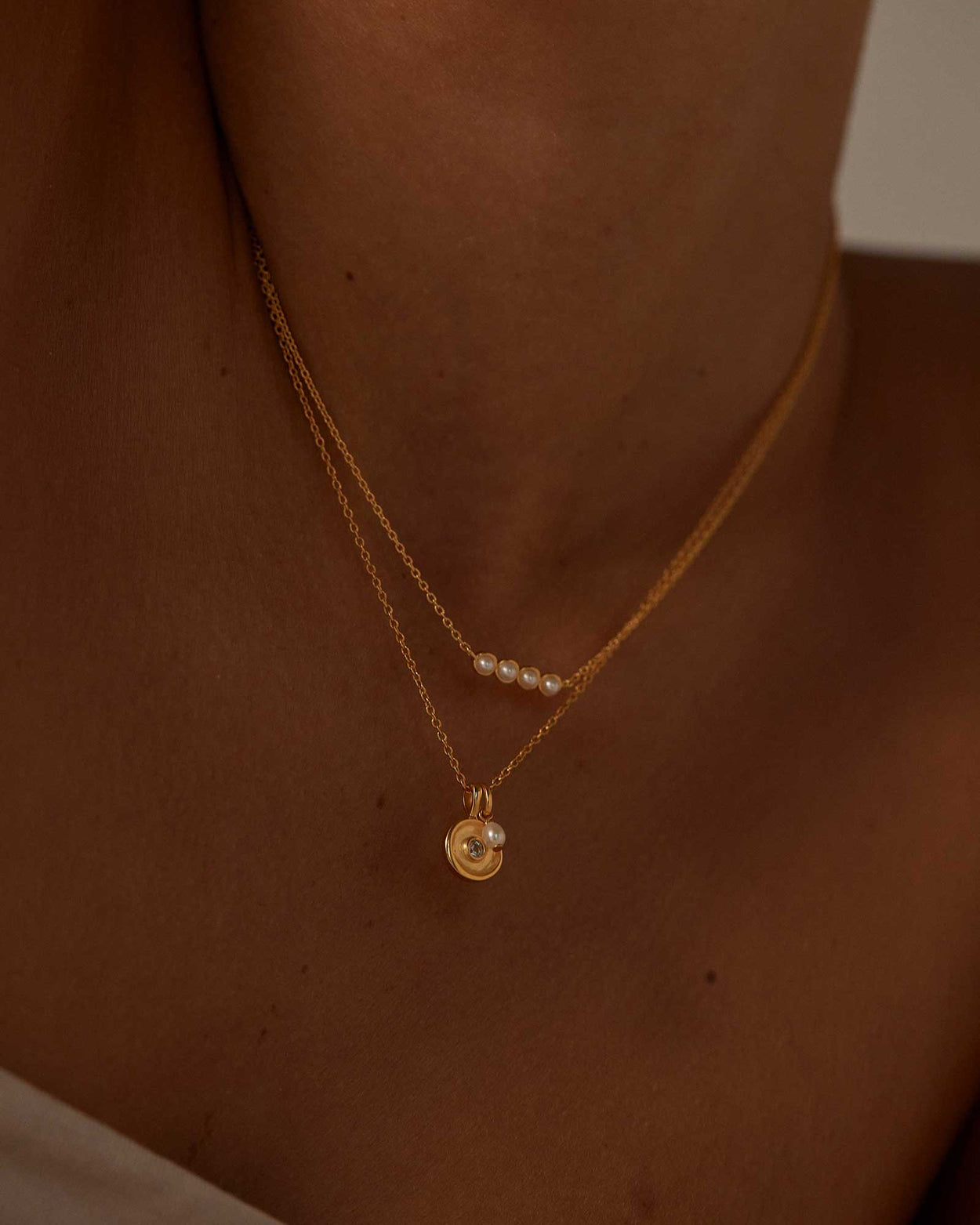 SOLSTICE PEARL NECKLACE (18K GOLD VERMEIL)