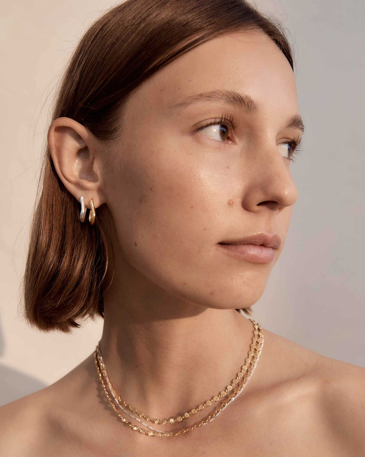 ECHO HOOPS (18K GOLD PLATED) IMAGE 2