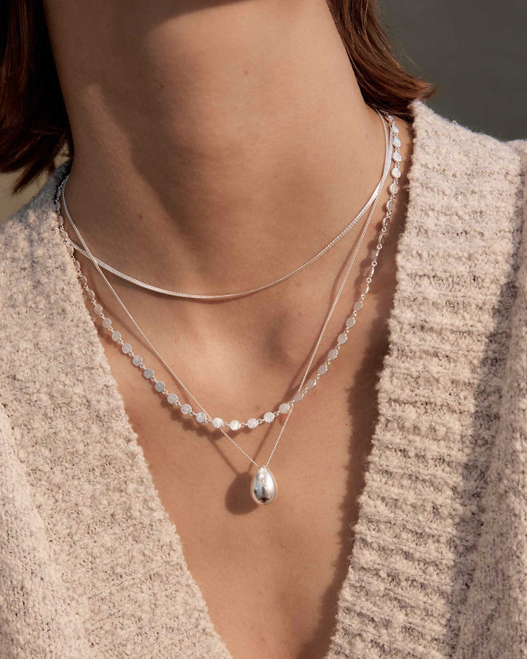 REFLECTION CHAIN NECKLACE (STERLING SILVER) IMAGE 2