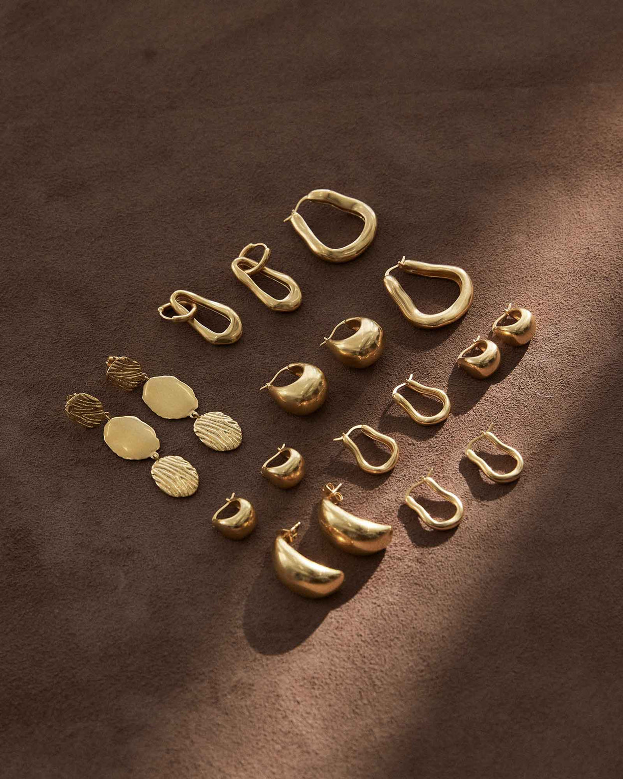 TRESOR EARRINGS (18K GOLD PLATED) IMAGE 4