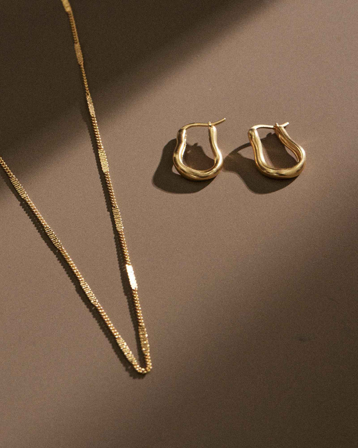 ECHO HOOPS (18K GOLD PLATED) IMAGE 4