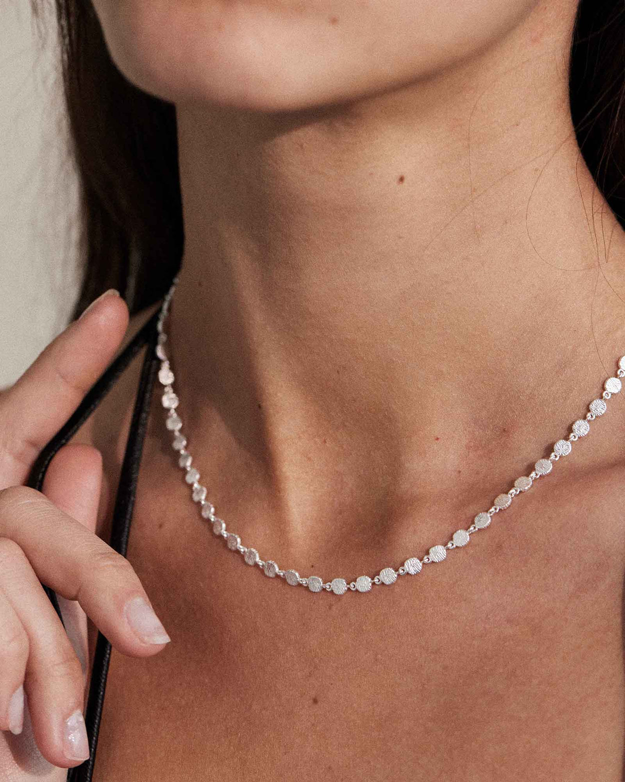 REFLECTION CHAIN NECKLACE (STERLING SILVER) IMAGE 3