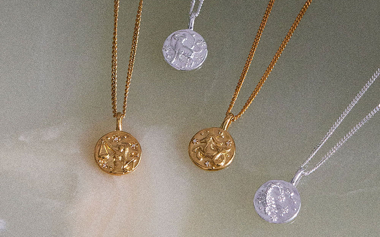 SCORPIO PETITE ZODIAC NECKLACE (STERLING SILVER) IMAGE 3