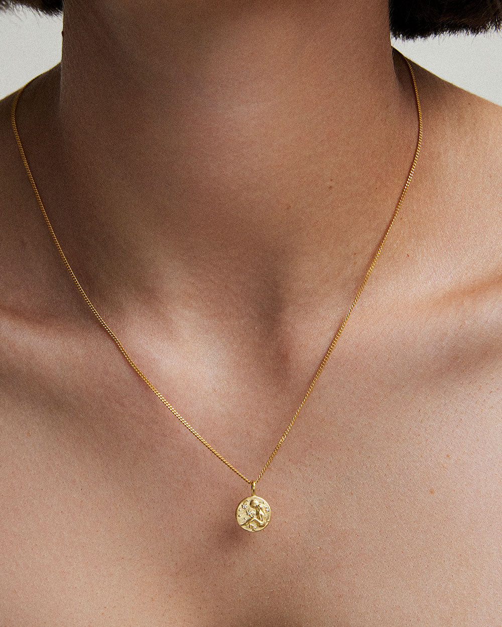 VIRGO PETITE ZODIAC NECKLACE (18K GOLD VERMEIL) IMAGE 2