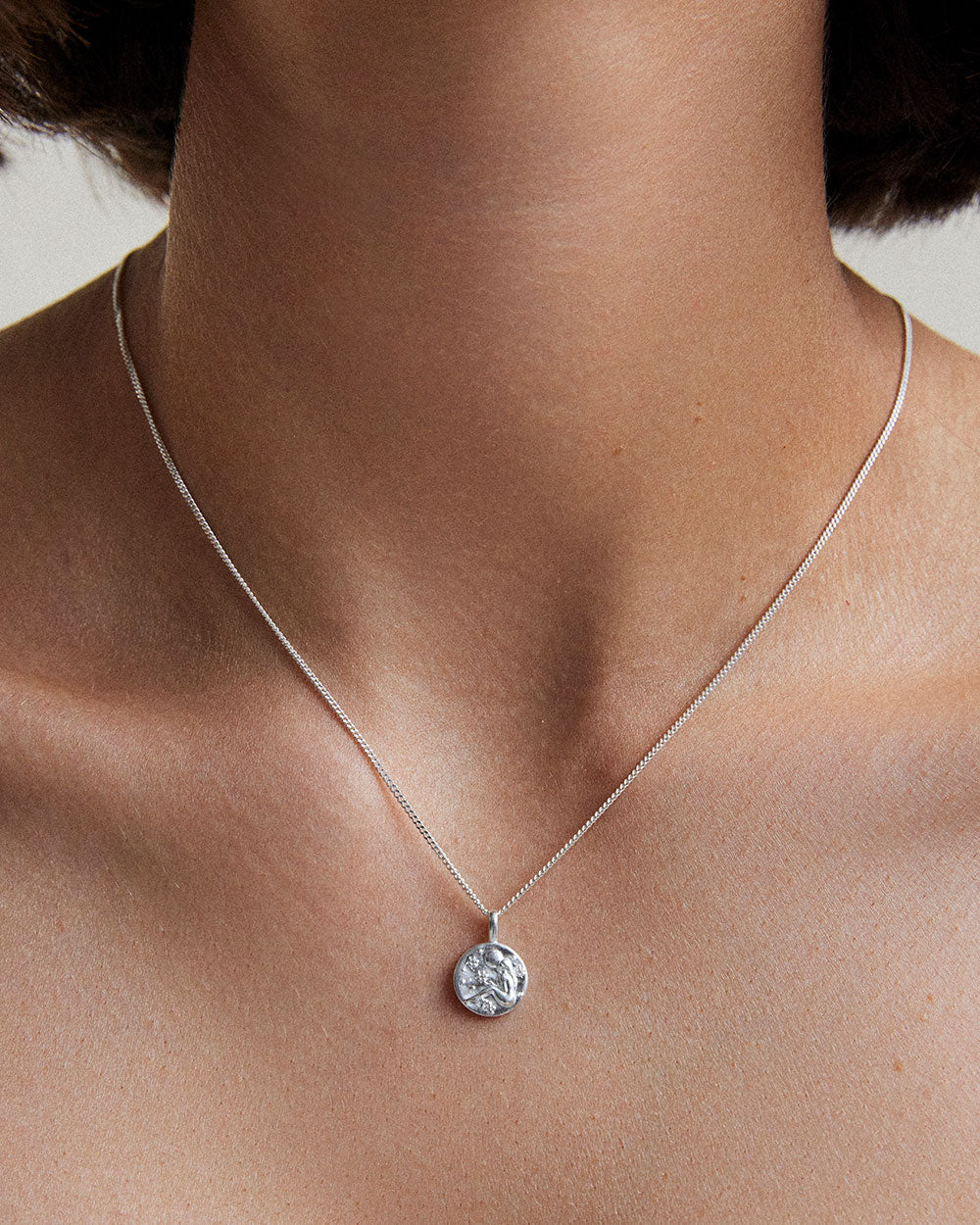 VIRGO PETITE ZODIAC NECKLACE (STERLING SILVER) IMAGE 2