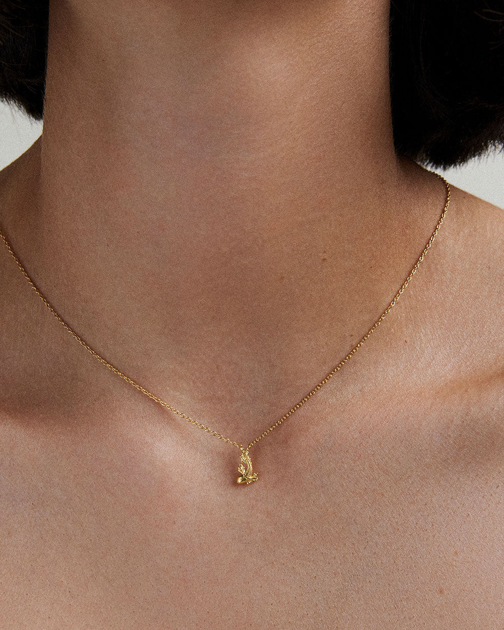 PISCES STAR SIGN NECKLACE (18K GOLD VERMEIL) IMAGE 2