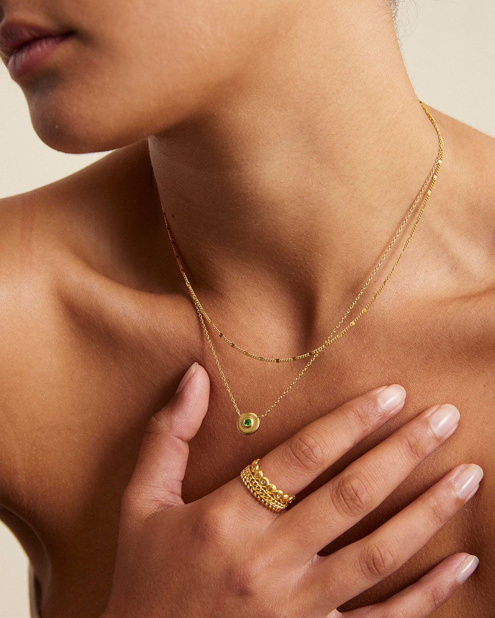 Chicago Belcher Rolo Chain 18ct Gold Vermeil Necklace with Zirconia |  Gemsa.co.uk