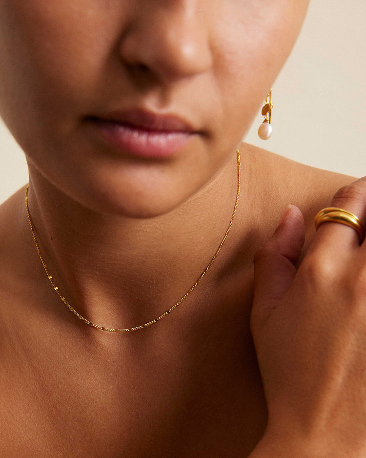 ERA CHAIN NECKLACE (18K GOLD PLATED) IMAGE 2