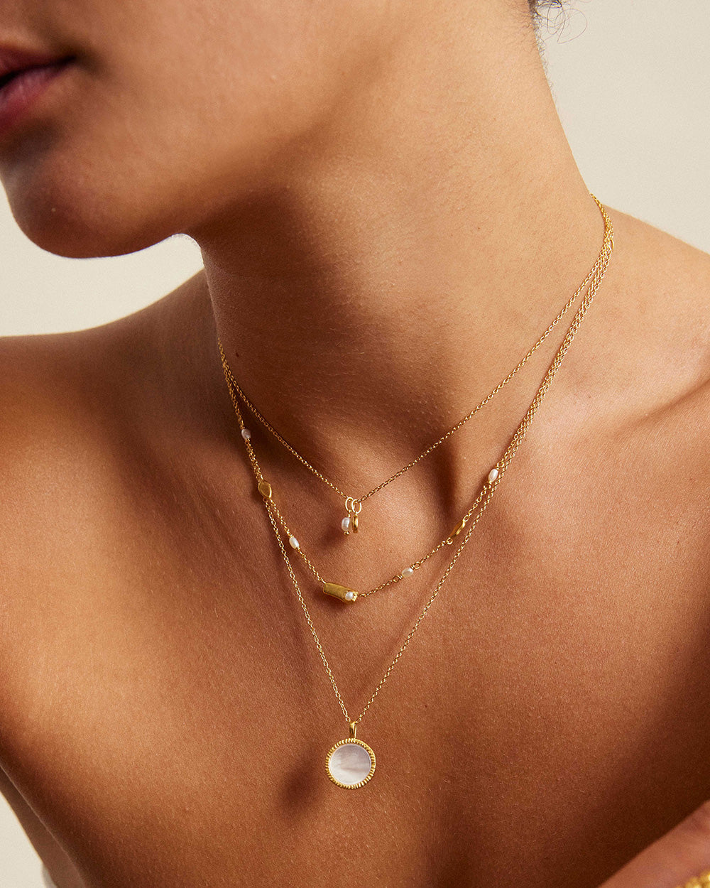 PERLA NECKLACE (18K GOLD VERMEIL) IMAGE 3